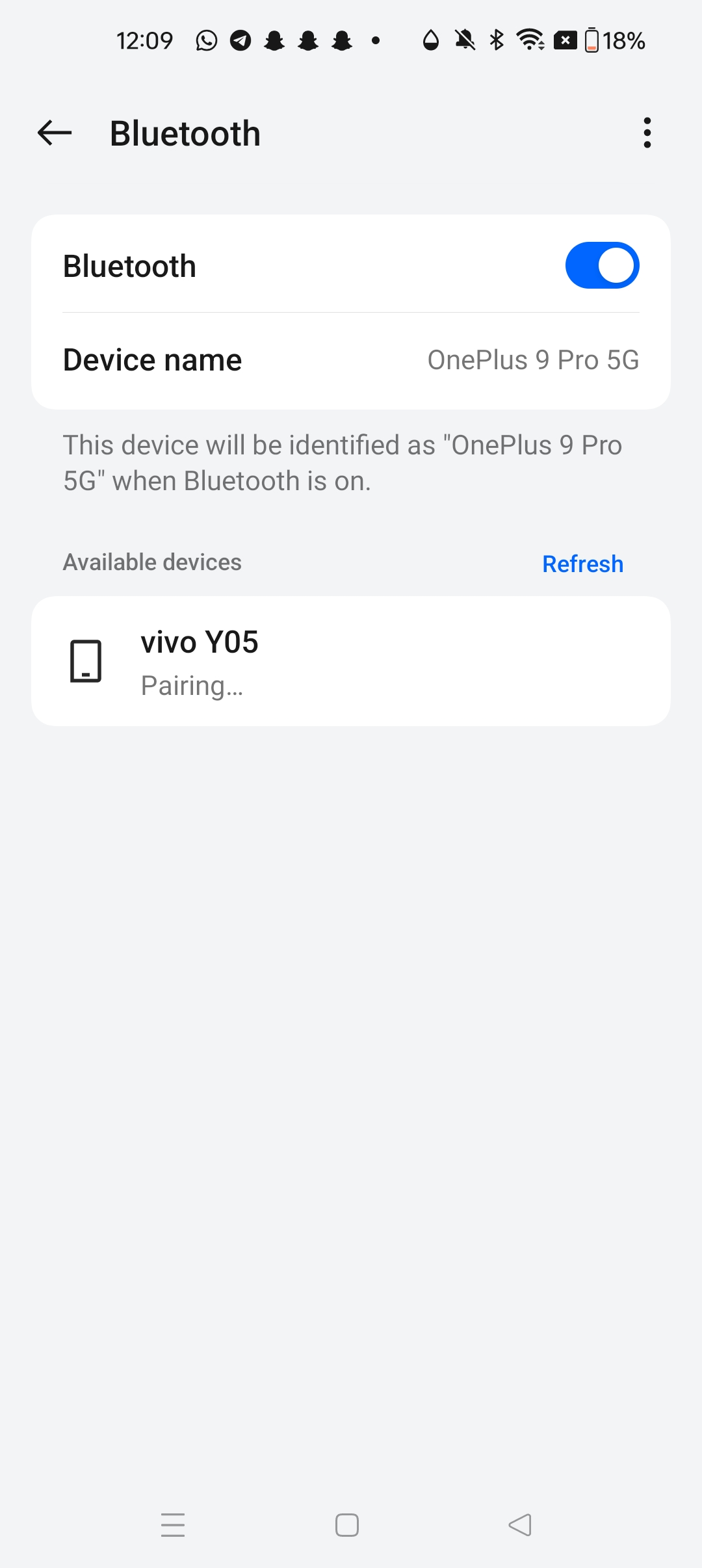 Pairing with vivo Y05